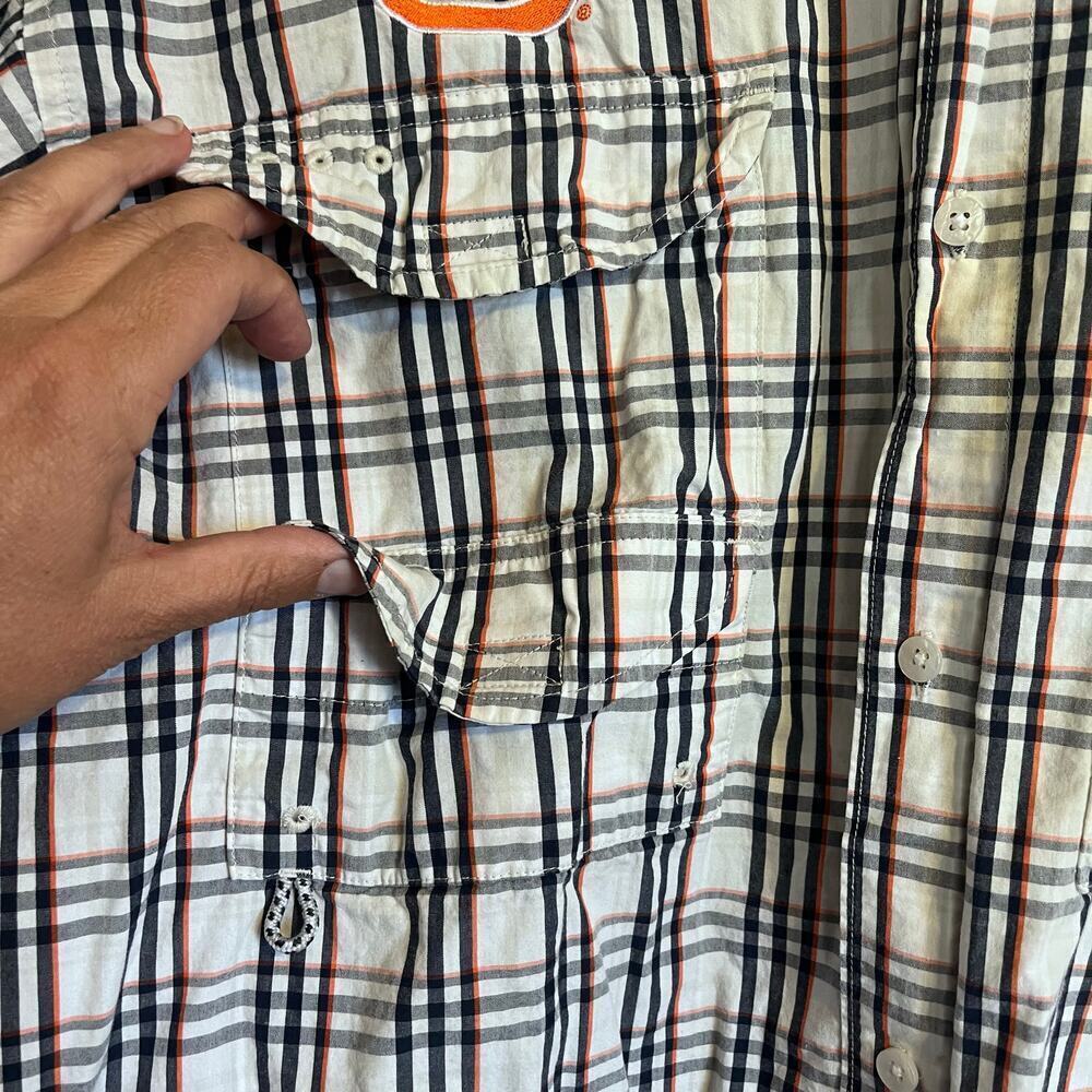 Super Bonehead/Columbia- PFG Plaid Shirt with Auburn Tiger logo - Picture 11 of 14